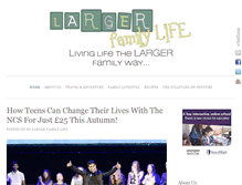 Tablet Screenshot of largerfamilylife.com